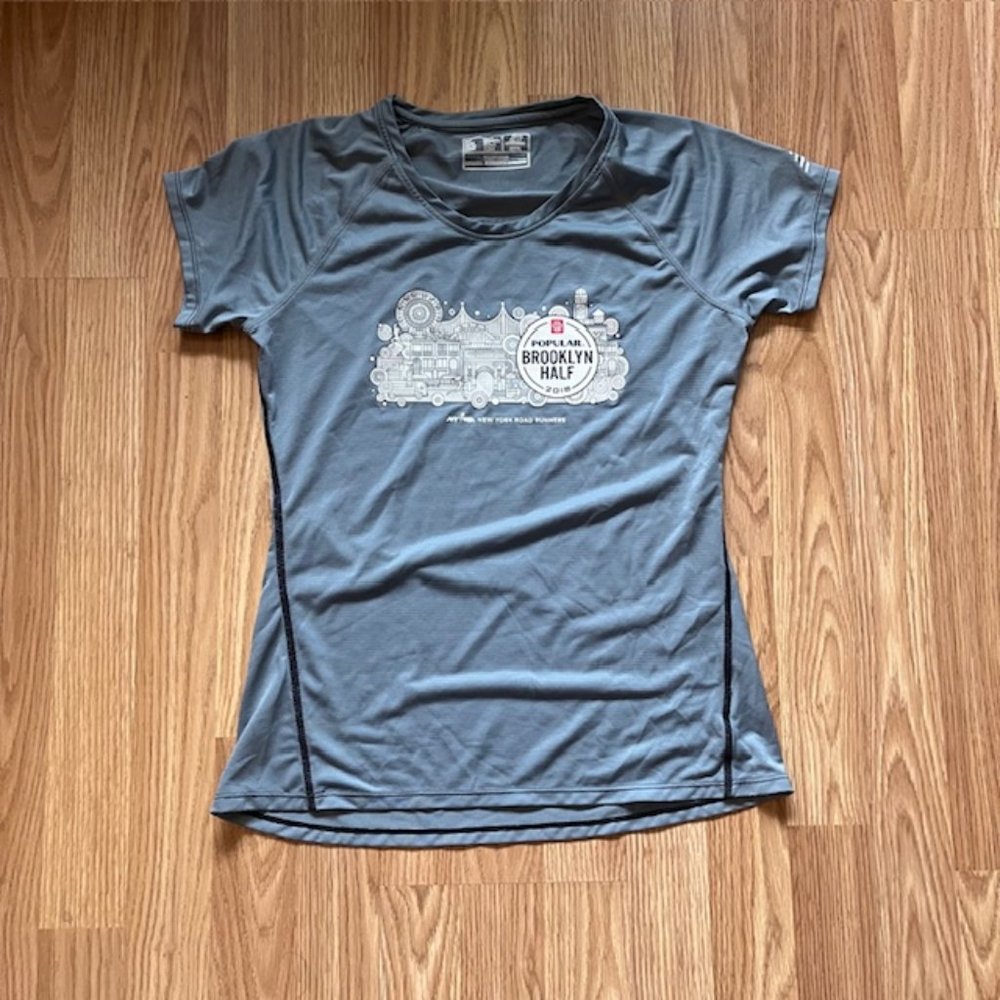New Balance NYC NYRR Brooklyn Half 2018 Womens Tee Small Size Running T shirts